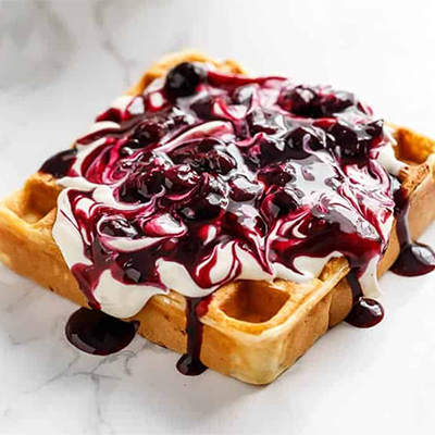 "Blueberry Cream cheese Waffle (Belgian Waffle) - Click here to View more details about this Product